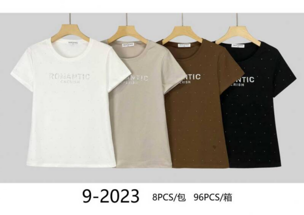 Bluzki damskie Roz Standard, Mix Kolor Paczka 8 szt